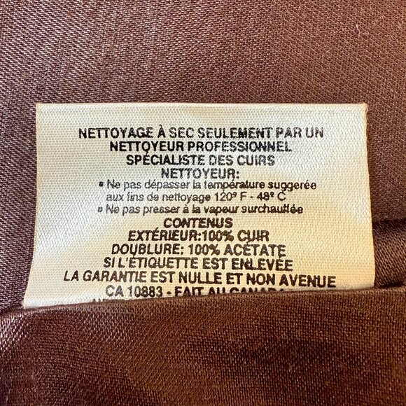 Vintage Di Capra International Brown Leather & Suede Patchwork Coat - Picture 13 of 15